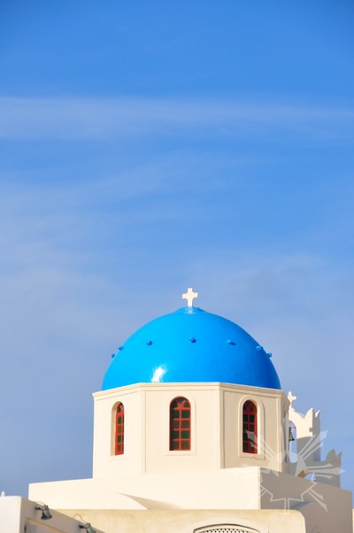 Santorini Blue dome