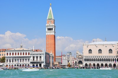 piazza di san marco from the water