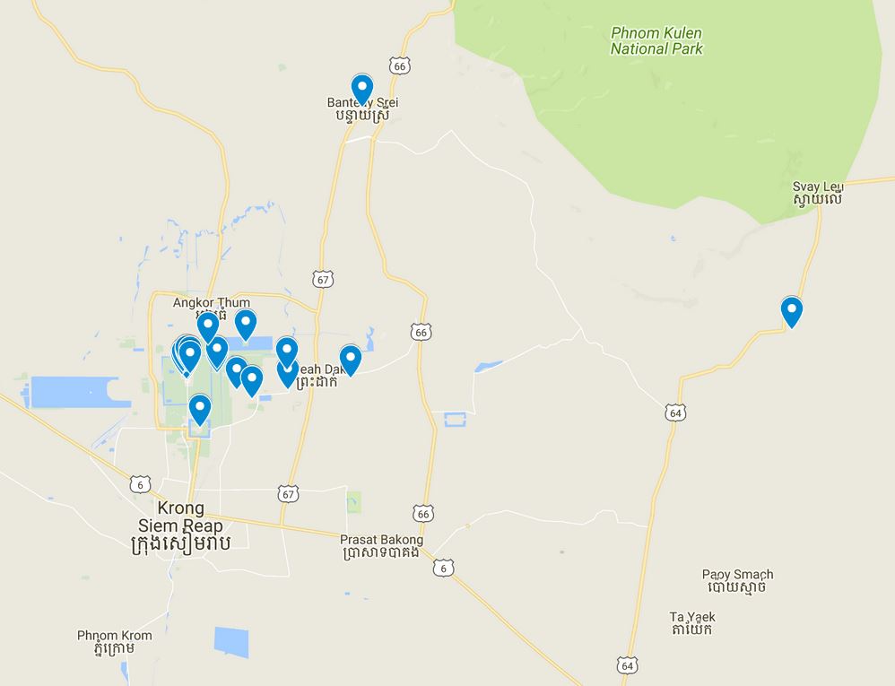 Sites Visited Map